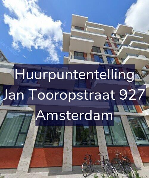Foto gevel Huurpuntentelling voor Jan Tooropstraat 927, Amsterdam
