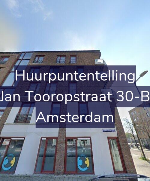Foto gevel Huurpuntentelling voor Jan Tooropstraat 30-B, Amsterdam