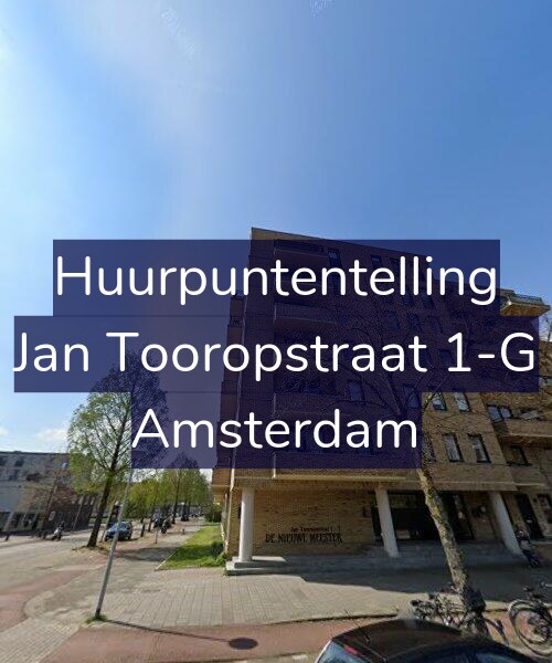 Foto gevel Huurpuntentelling voor Jan Tooropstraat 1-G, Amsterdam