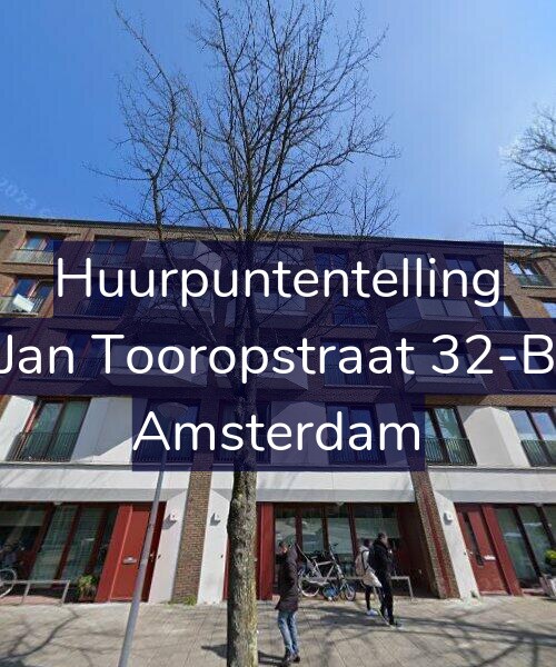 Foto gevel Huurpuntentelling voor Jan Tooropstraat 32-B, Amsterdam
