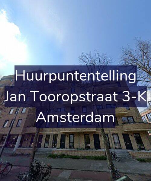 Foto gevel Huurpuntentelling voor Jan Tooropstraat 3-K, Amsterdam