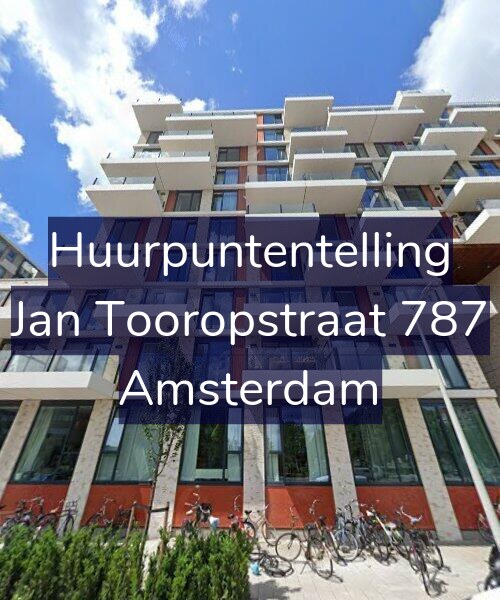 Foto gevel Huurpuntentelling voor Jan Tooropstraat 787, Amsterdam