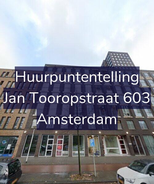 Foto gevel Huurpuntentelling voor Jan Tooropstraat 603, Amsterdam
