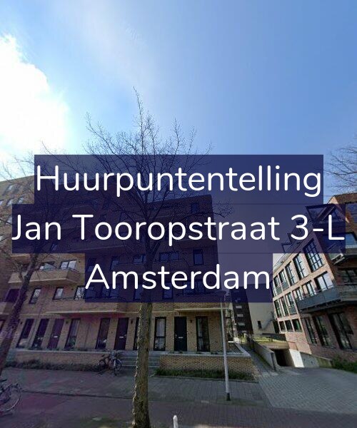 Foto gevel Huurpuntentelling voor Jan Tooropstraat 3-L, Amsterdam