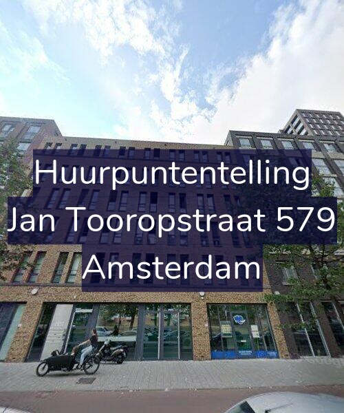 Foto gevel Huurpuntentelling voor Jan Tooropstraat 579, Amsterdam
