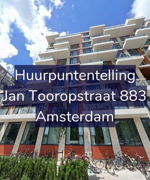 Foto gevel Huurpuntentelling voor Jan Tooropstraat 883, Amsterdam