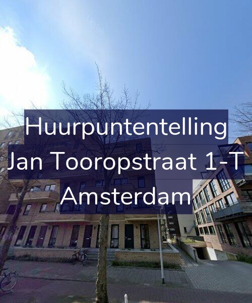 Foto gevel Huurpuntentelling voor Jan Tooropstraat 1-T, Amsterdam