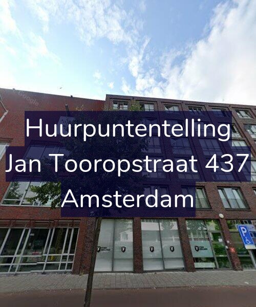 Foto gevel Huurpuntentelling voor Jan Tooropstraat 437, Amsterdam