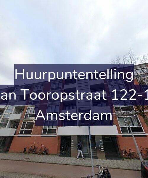Foto gevel Huurpuntentelling voor Jan Tooropstraat 122-1, Amsterdam