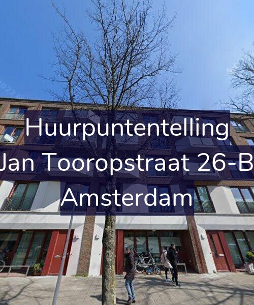 Foto gevel Huurpuntentelling voor Jan Tooropstraat 26-B, Amsterdam