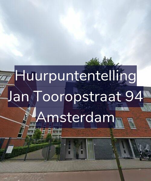 Foto gevel Huurpuntentelling voor Jan Tooropstraat 94, Amsterdam