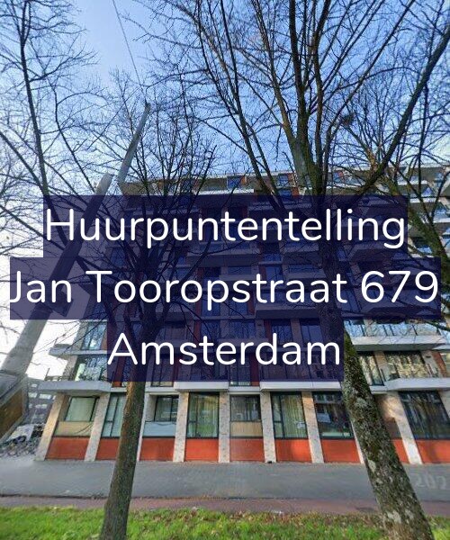 Foto gevel Huurpuntentelling voor Jan Tooropstraat 679, Amsterdam