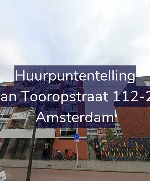 Foto gevel Huurpuntentelling voor Jan Tooropstraat 112-2, Amsterdam