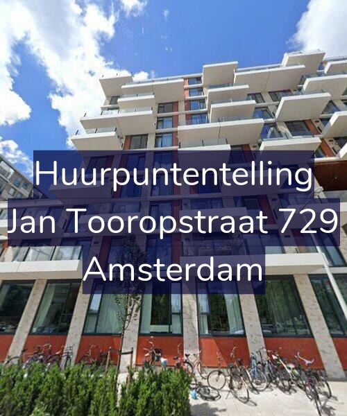 Foto gevel Huurpuntentelling voor Jan Tooropstraat 729, Amsterdam