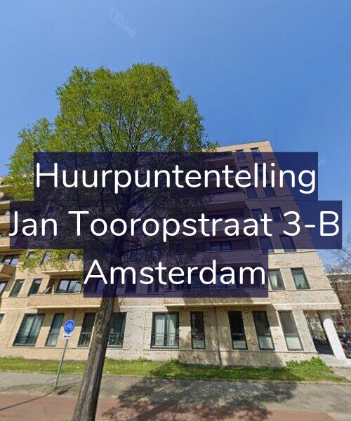 Foto gevel Huurpuntentelling voor Jan Tooropstraat 3-B, Amsterdam