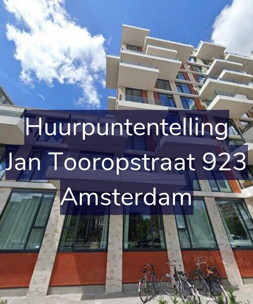 Foto gevel Huurpuntentelling voor Jan Tooropstraat 923, Amsterdam