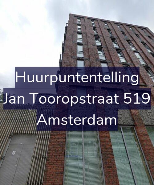 Foto gevel Huurpuntentelling voor Jan Tooropstraat 519, Amsterdam