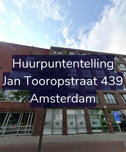 Foto gevel Huurpuntentelling voor Jan Tooropstraat 439, Amsterdam