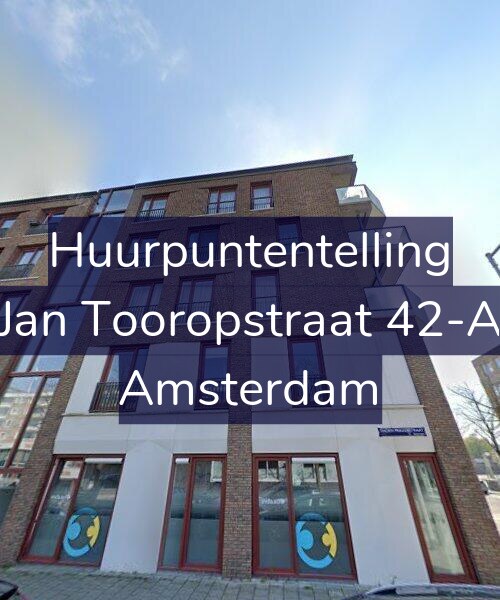 Foto gevel Huurpuntentelling voor Jan Tooropstraat 42-A, Amsterdam