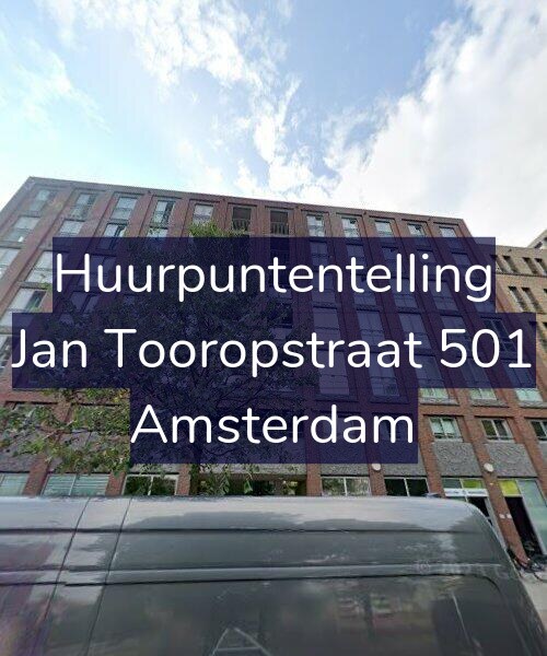 Foto gevel Huurpuntentelling voor Jan Tooropstraat 501, Amsterdam