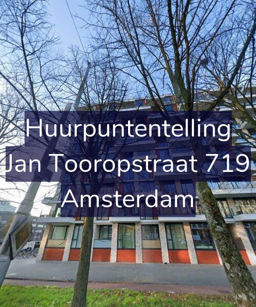 Foto gevel Huurpuntentelling voor Jan Tooropstraat 719, Amsterdam