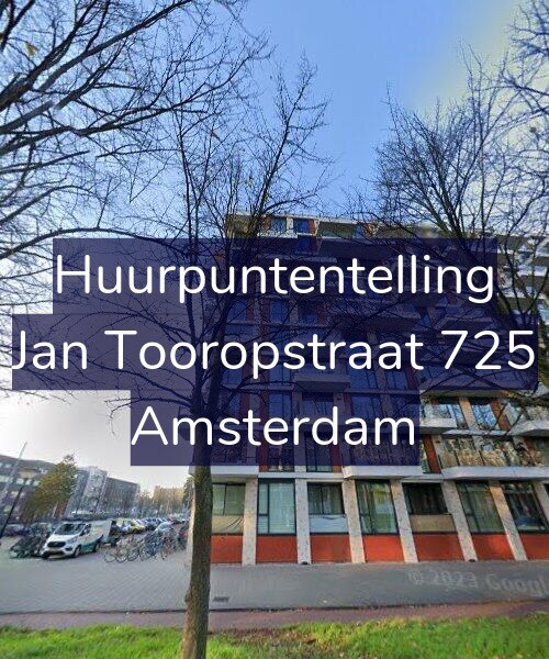Foto gevel Huurpuntentelling voor Jan Tooropstraat 725, Amsterdam