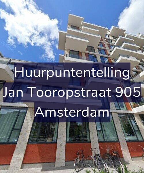 Foto gevel Huurpuntentelling voor Jan Tooropstraat 905, Amsterdam
