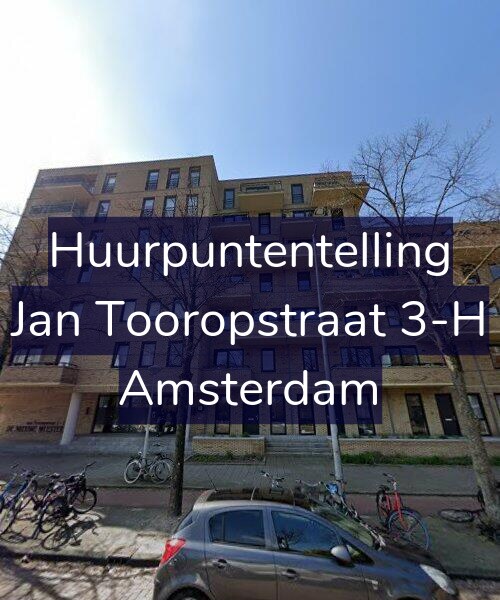 Foto gevel Huurpuntentelling voor Jan Tooropstraat 3-H, Amsterdam