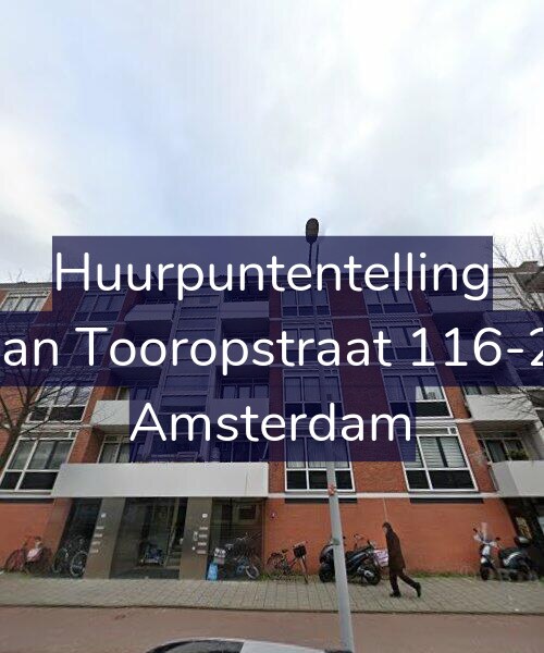 Foto gevel Huurpuntentelling voor Jan Tooropstraat 116-2, Amsterdam