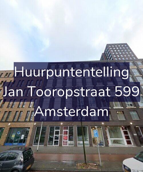 Foto gevel Huurpuntentelling voor Jan Tooropstraat 599, Amsterdam