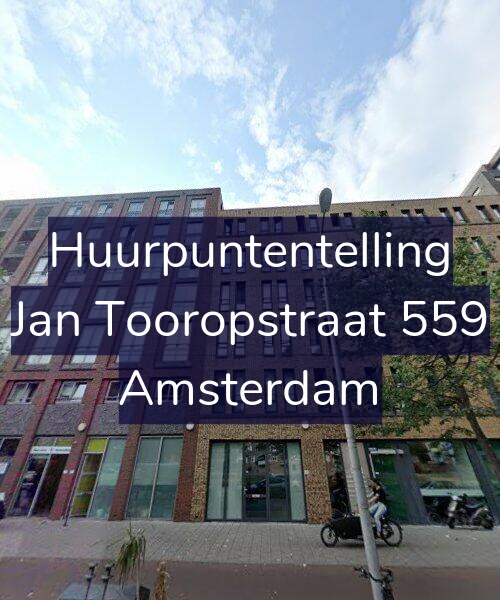 Foto gevel Huurpuntentelling voor Jan Tooropstraat 559, Amsterdam