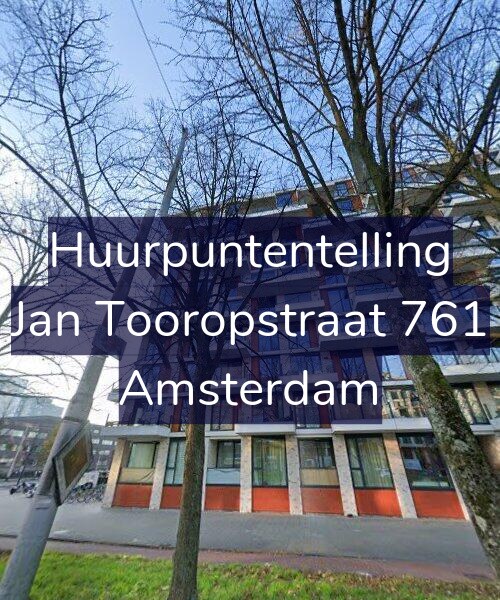 Foto gevel Huurpuntentelling voor Jan Tooropstraat 761, Amsterdam