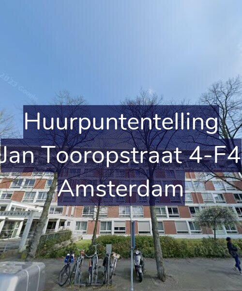 Foto gevel Huurpuntentelling voor Jan Tooropstraat 4-F4, Amsterdam