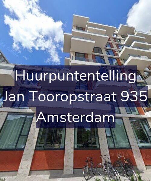 Foto gevel Huurpuntentelling voor Jan Tooropstraat 935, Amsterdam