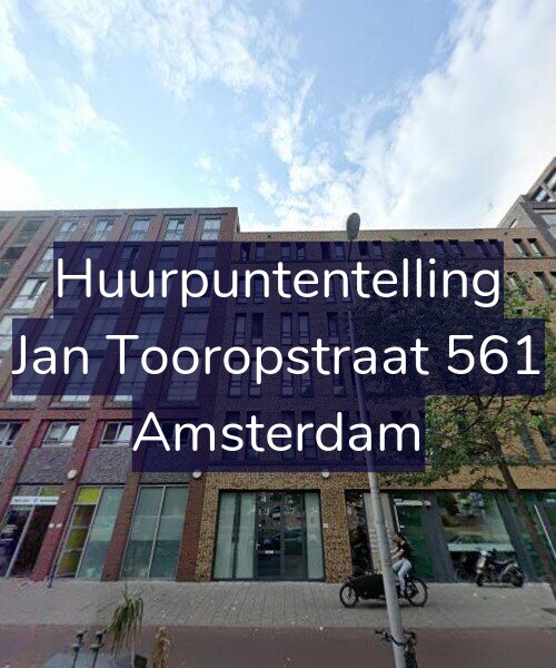 Foto gevel Huurpuntentelling voor Jan Tooropstraat 561, Amsterdam
