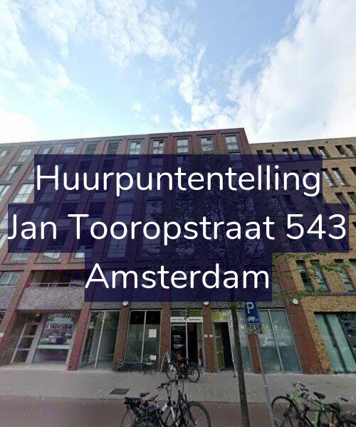 Foto gevel Huurpuntentelling voor Jan Tooropstraat 543, Amsterdam