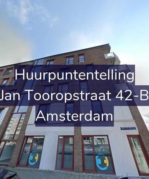 Foto gevel Huurpuntentelling voor Jan Tooropstraat 42-B, Amsterdam