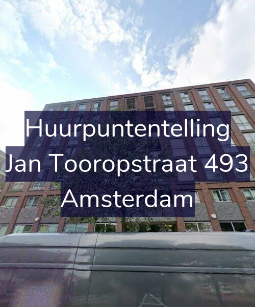 Foto gevel Huurpuntentelling voor Jan Tooropstraat 493, Amsterdam