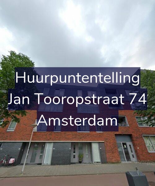 Foto gevel Huurpuntentelling voor Jan Tooropstraat 74, Amsterdam