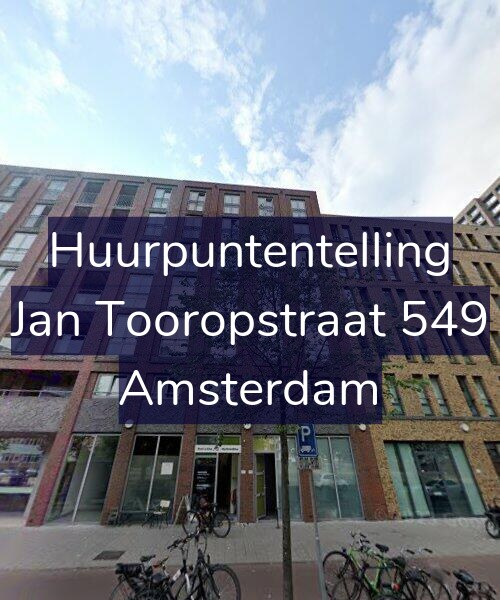 Foto gevel Huurpuntentelling voor Jan Tooropstraat 549, Amsterdam