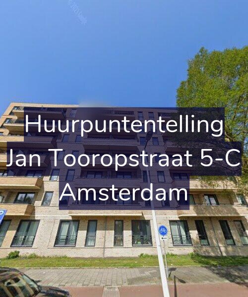 Foto gevel Huurpuntentelling voor Jan Tooropstraat 5-C, Amsterdam