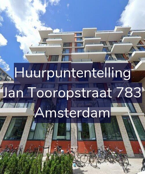 Foto gevel Huurpuntentelling voor Jan Tooropstraat 783, Amsterdam
