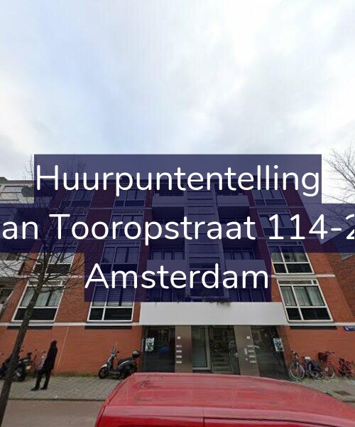 Foto gevel Huurpuntentelling voor Jan Tooropstraat 114-2, Amsterdam
