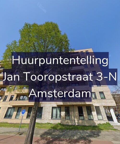 Foto gevel Huurpuntentelling voor Jan Tooropstraat 3-N, Amsterdam