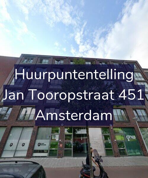 Foto gevel Huurpuntentelling voor Jan Tooropstraat 451, Amsterdam