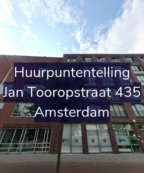 Foto gevel Huurpuntentelling voor Jan Tooropstraat 435, Amsterdam