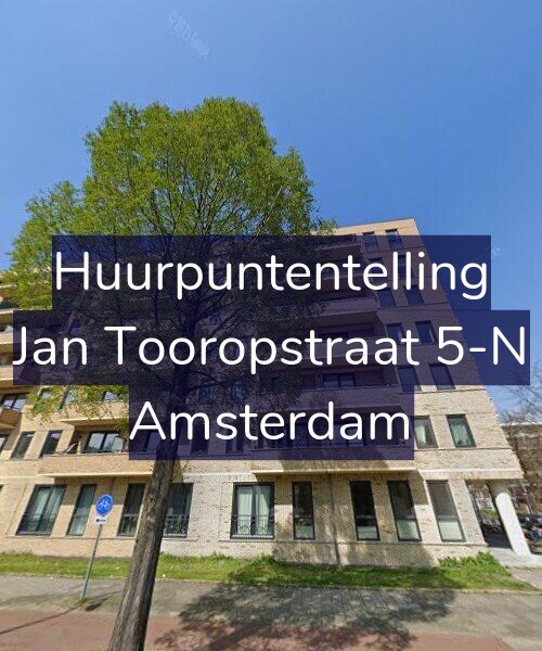 Foto gevel Huurpuntentelling voor Jan Tooropstraat 5-N, Amsterdam