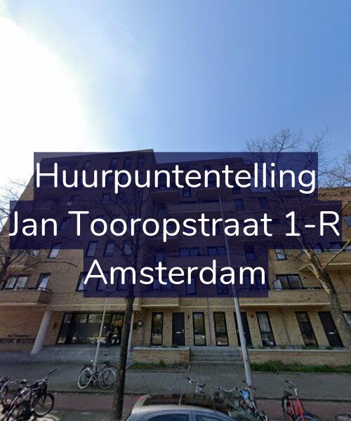 Foto gevel Huurpuntentelling voor Jan Tooropstraat 1-R, Amsterdam