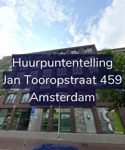 Foto gevel Huurpuntentelling voor Jan Tooropstraat 459, Amsterdam
