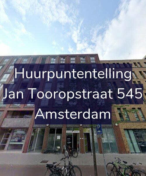 Foto gevel Huurpuntentelling voor Jan Tooropstraat 545, Amsterdam